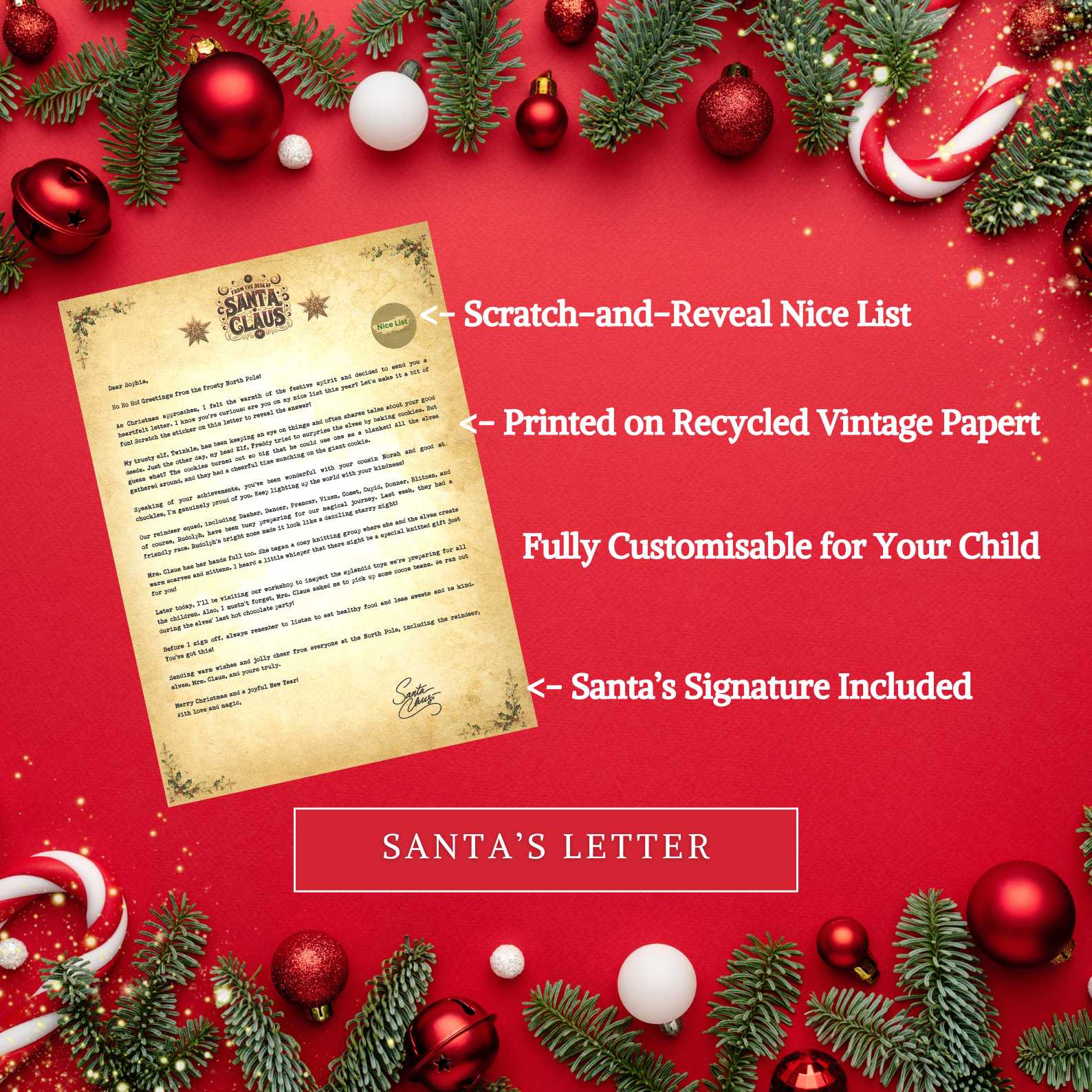 Luxury Personalised Letter