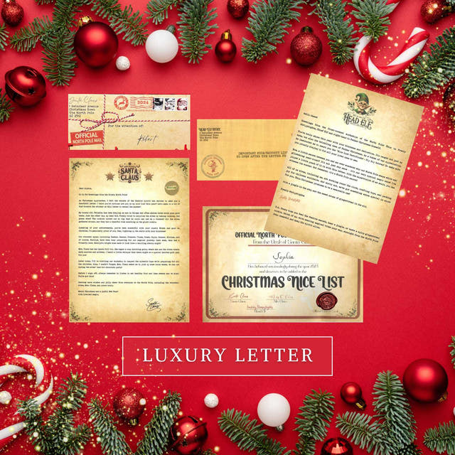 Personalised Santa & Head Elf Letter Set – Luxury