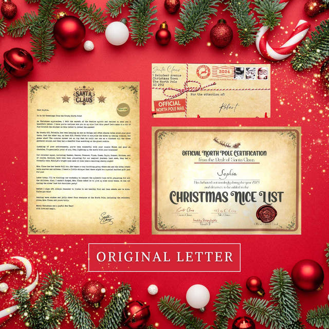 Personalised Santa Letter & Nice List Certificate – Original