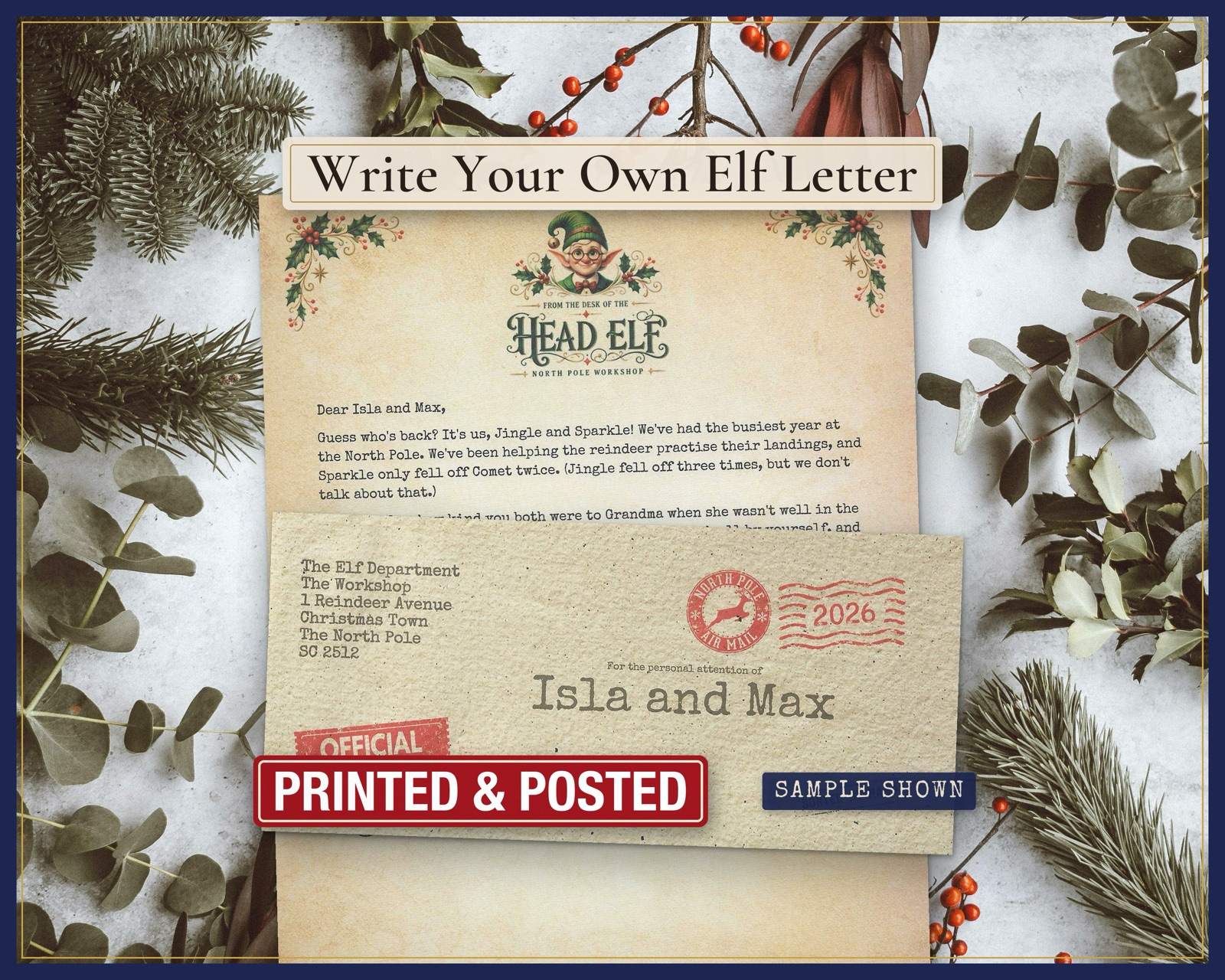 Write Your Own Elf Letter